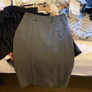 gray skirt